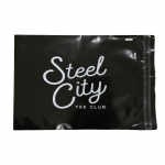 Custom Self Sealing Printed 10*13 Matte Black Poly Mailers yellow printed Mailing Bags Courier Bag For Postage Shop Online For Sale