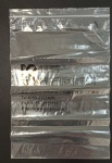 PE clear ziplock zipper plastic bag