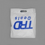 450x600mm good quality plastic shipping with handle waterproof custom poly mailer bags with handle