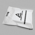 250x350mm good quality poly mailing bags with die cut handle waterproof custom poly mailer bags with handle