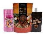 6x9 protein powder stand up zipper pouch moisture black coffee tea stand up pouch with zipper pouch zipper bag for food