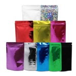 Custom plastic food packaging stand up pouch zipper bags 1.5kg flat bottom zipper pouch for tea coffee dry food