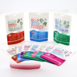 Manufacturer Customized Multicolor Printing Plastic Stand Up Powdered Packaging Bag