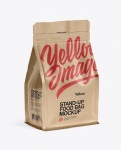Free Sample Fast Deliver kraft paper with window kraft paper stand up pouch bag