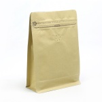 Clear Window Pouches Ziplock Bags Brown kraft paper bags custom logo