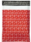 Ready to ship 1000 red diamond poly mailers 10*13in waterproof 25*33cm red diamond mailing bags 500pcs for shipping