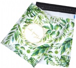 Stocks to sell 1000 tropical leaves thankyou poly mailers 10*13in waterproof 25*33cm tropical leaves thankyou mailing bags 500pcs for shipping