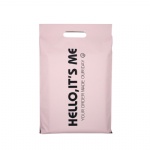 Stocks to sell custom design poly mailers with handle 10*13in waterproof 25*33cm handle maple mailing bags 500pcs for shipping
