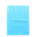 Customized Thankyou logo shipping bag 12x15 inch black poly mailer Blue mailing bag with handle hole